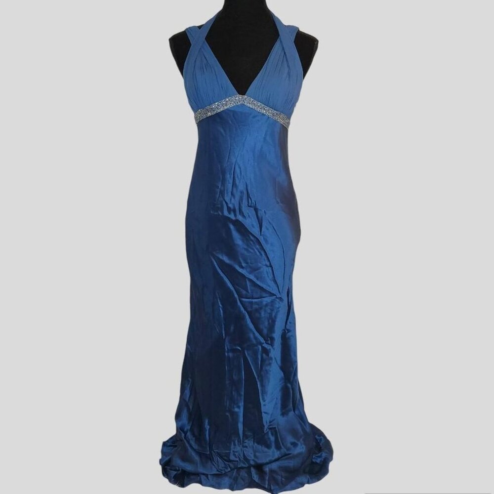 Vintage Y2K Adrianna Papell Silk Beaded Formal Dress !!